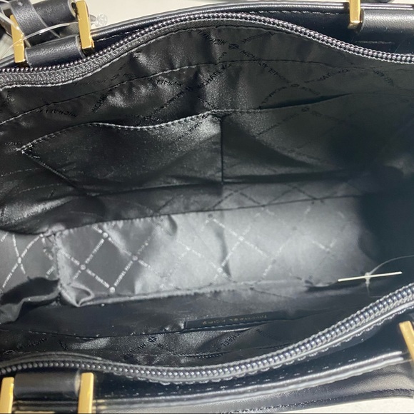 ❌Sold❌NEW Michael Kors Jessie Large Black Top Zip Tote Bag Handbag MSRP - Picture 7 of 8